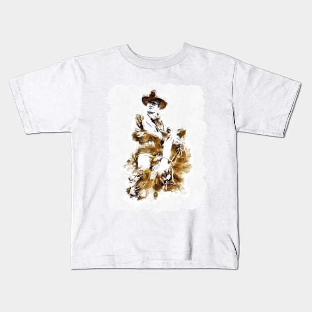 John Wayne Kids T-Shirt by Ryan Rad